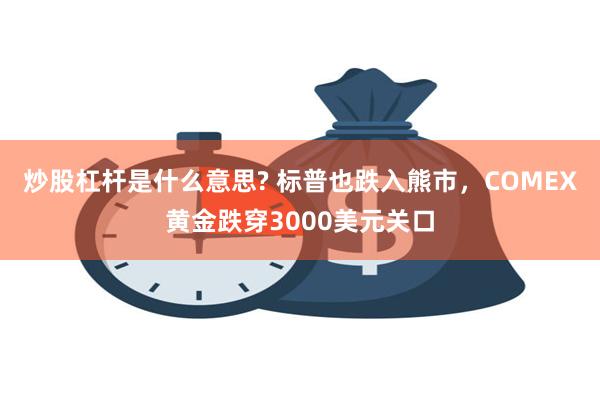 炒股杠杆是什么意思? 标普也跌入熊市，COMEX黄金跌穿3000美元关口
