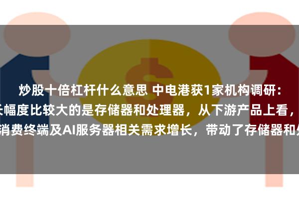 炒股十倍杠杆什么意思 中电港获1家机构调研：2024年公司销售增长幅度比较大的是存储器和处理器，从下游产品上看，主要是消费终端及AI服务器相关需求增长，带动了存储器和处理器的出货量增加（附调研问答）
