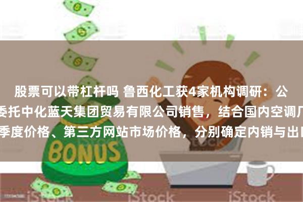 股票可以带杠杆吗 鲁西化工获4家机构调研：公司生产二氟甲烷产品，委托中化蓝天集团贸易有限公司销售，结合国内空调厂季度价格、第三方网站市场价格，分别确定内销与出口产品价格。（附调研问答）